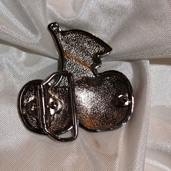 NWT Two cherries belt buckle pinup rockabilly Punk emo - Picture 5 of 8